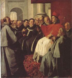 ZURBARAN  Francisco de St Bonaventure at the Council of Lyons (mk05) Sweden oil painting art